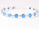 31842 Hoogglans zilveren armband met Australische opaal