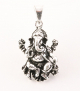 42028 Zilveren Ganesha hanger