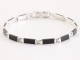 31685 Zilveren schakelarmband met onyx