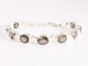 32293 Zware zilveren armband met rookkwarts