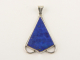 40124 Zilveren hanger met lapis lazuli