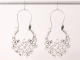 53804 Opengewerkte zilveren oorringen met lotus bloem