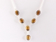 10115 Zilveren ketting met tijgeroog