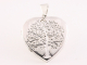 41762 Groot hartvormig zilveren medaillon met levensboom