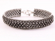 31719 Zware fijn bewerkte zilveren armband