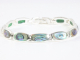 32520 Hoogglans zilveren armband met abalone schelp
