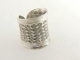 21001-18.5 Zilveren ring met fijne bewerking