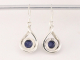 52691 Opengewerkte zilveren oorbellen met lapis lazuli