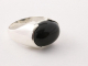 22383 Zilveren ring met onyx