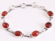 32154 Zilveren armband met carneool