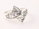 23677 Opengewerkte zilveren ring