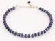 30978 Armband van blauwe saffier en zilveren kralen