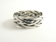 21215 Gevlochten zilveren ring