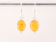 50671 Fijne zilveren oorbellen met amber