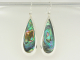 50941 Grote druppelvormige zilveren oorbellen met abalone schelp