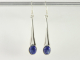 51258 Zilveren oorbellen met lapis lazuli