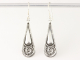 51615 Zilveren oorbellen met filigrein bewerking  