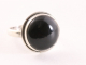 24181 Ronde zilveren ring met onyx