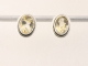 52232 Fijne ovale zilveren oorstekers met citrien