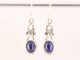52551 Bewerkte zilveren oorbellen met lapis lazuli