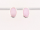 52629 Ovale zilveren oorstekers met roze parelmoer