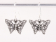 53178 Fijne zilveren vlinder oorbellen