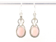 53217 Opengewerkte zilveren oorbellen met roze opaal