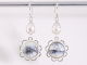 53976 Opengewerkte zilveren oorbellen met dendriet opaal en parel