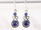 53994 Opengewerkte zilveren oorbellen met lapis lazuli