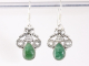 54103 Opengewerkte zilveren oorbellen met jade