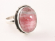 23847 Ovale zilveren ring met rhodochrosiet