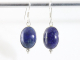54649 Fijne zilveren oorbellen met lapis lazuli