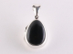 41344 Zilveren medaillon met onyx