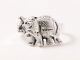 23717 Zilveren ring met olifant