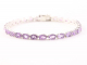 32115 Zilveren tennisarmband met amethist