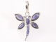 42534 Zilveren libelle hanger met ioliet