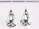 53282 Opengewerkte druppelvormige zilveren oorbellen