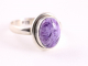 24212 Fijne zilveren ring met charoiet