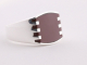 22533 Zilveren herenring met carneool