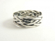 21215-24 Gevlochten zilveren ring