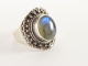 21560 Bewerkte zilveren ring met labradoriet - maat 17.5