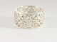 21569 Opengewerkte zilveren ring  