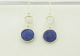 50273 Zilveren oorbellen met lapis lazuli en regenboog maansteen