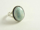 21279 Bewerkte zilveren ring met larimar