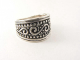 20796 Zilveren ring met fantasiegravering