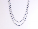 10136 Lange zilveren ketting met blauwe saffier