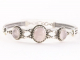 31984 Bewerkte zilveren armband met rozenkwarts