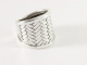 21693 Gevlochten zilveren ring