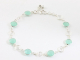 61311 Zilveren enkelband met aqua chalcedoon