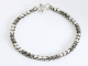 32547-18cm Fijne bewerkte zilveren armband met hartjes - lengte 18 cm